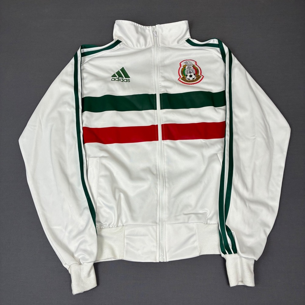 Adidas Mexico White Full Zip Track Jacket Men's Size Large
